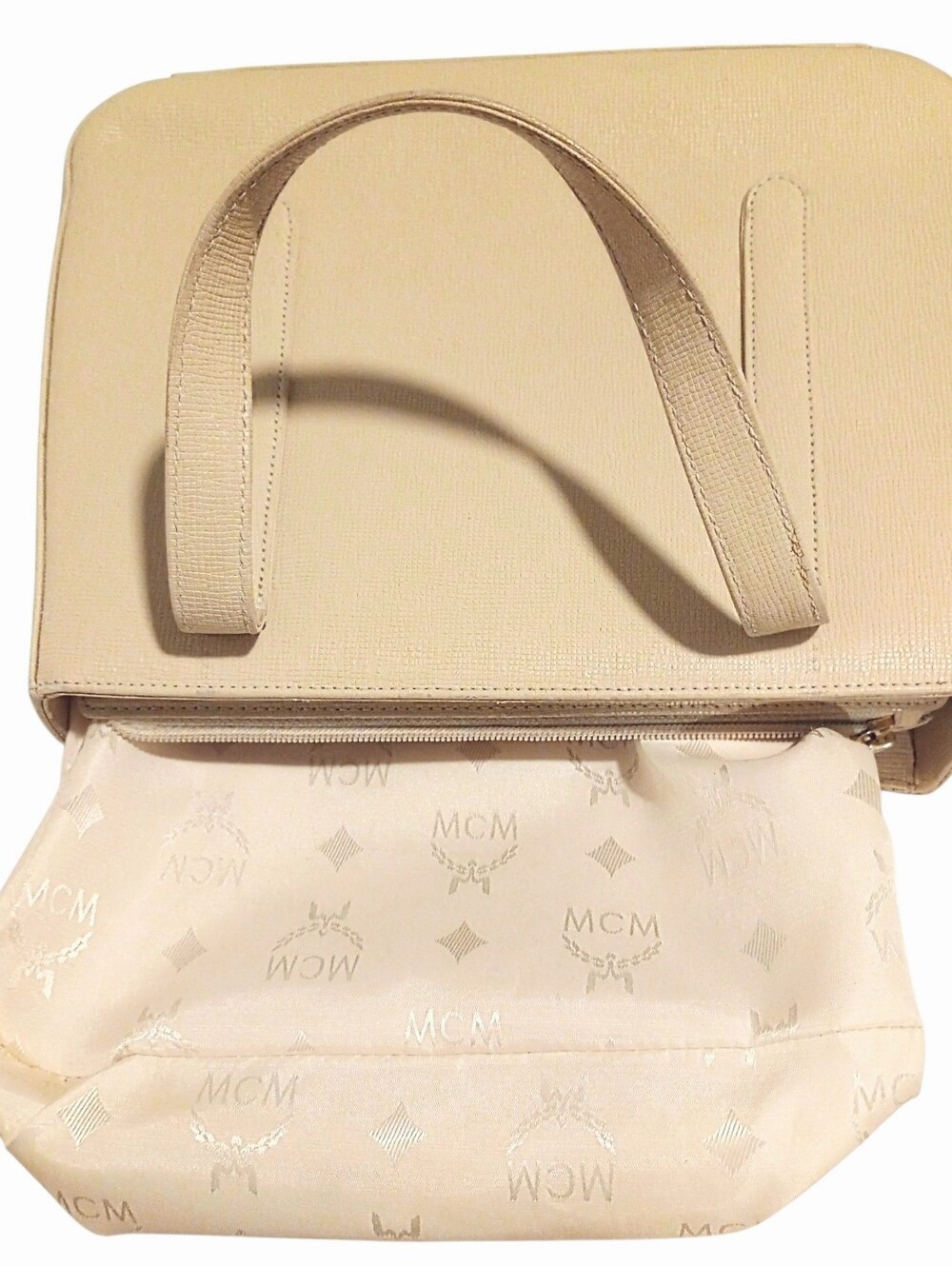 MCM Munich (München) Studded Structured Leather Tote Bag - Picture 14 of 15